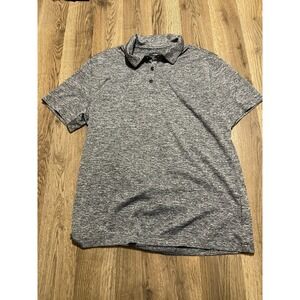 Alfani Shirt, Boys Size Small, Gray, 3 Button Collar, Short Sleeve, Polo Stretch